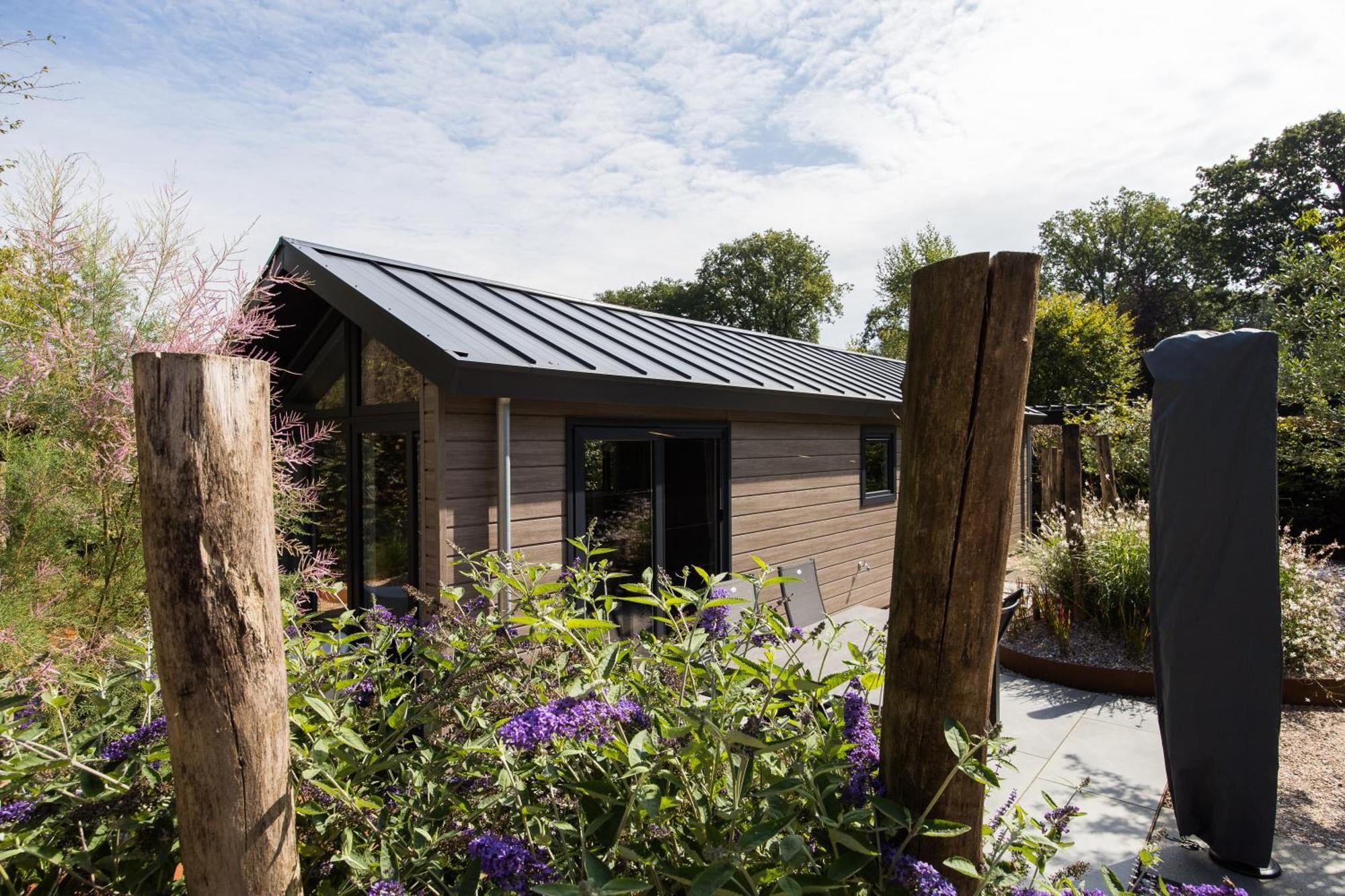 Modern Ingericht Chalet Op Groen Park Op De Veluwe 伊皮 外观 照片