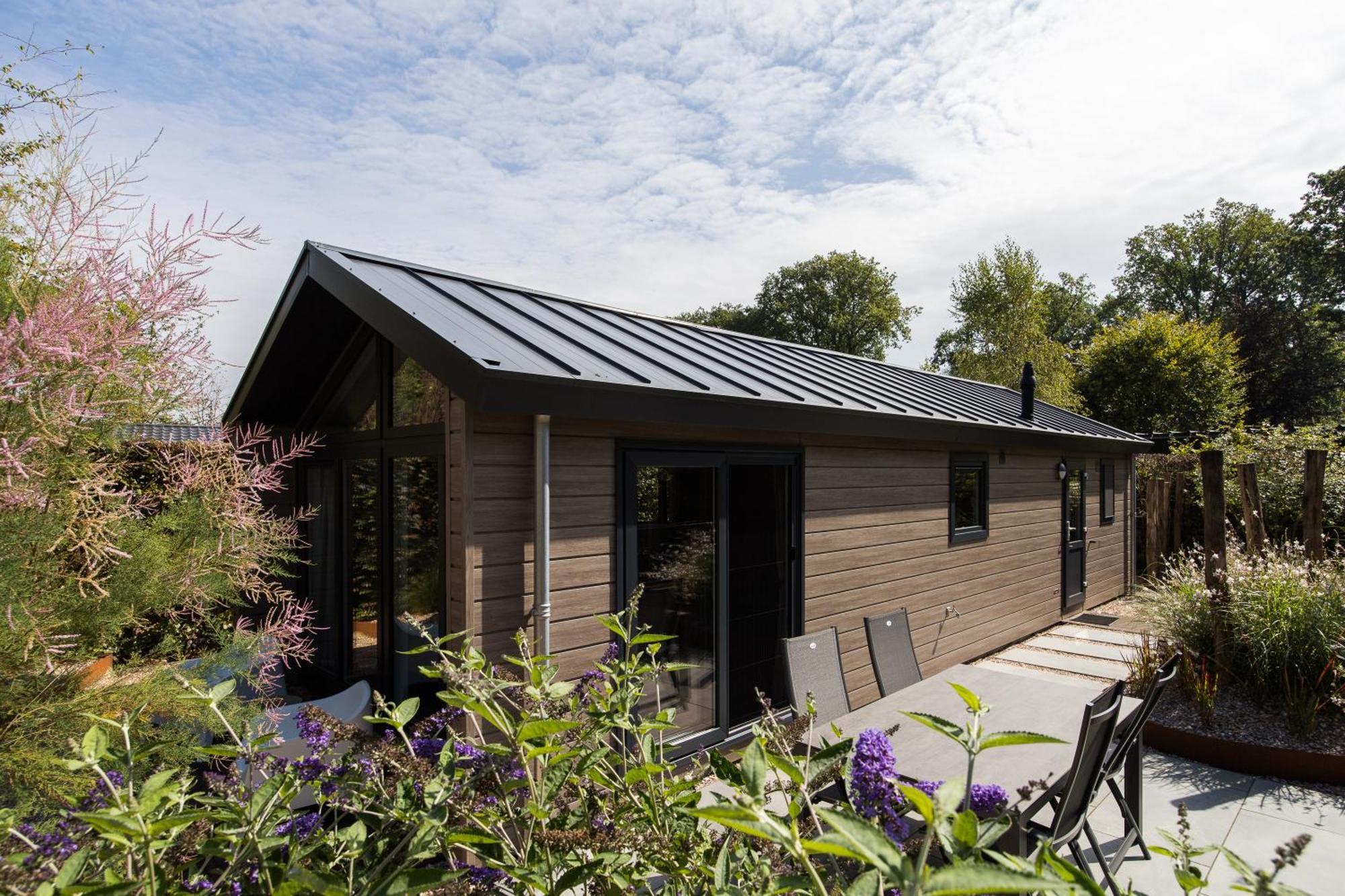 Modern Ingericht Chalet Op Groen Park Op De Veluwe 伊皮 外观 照片