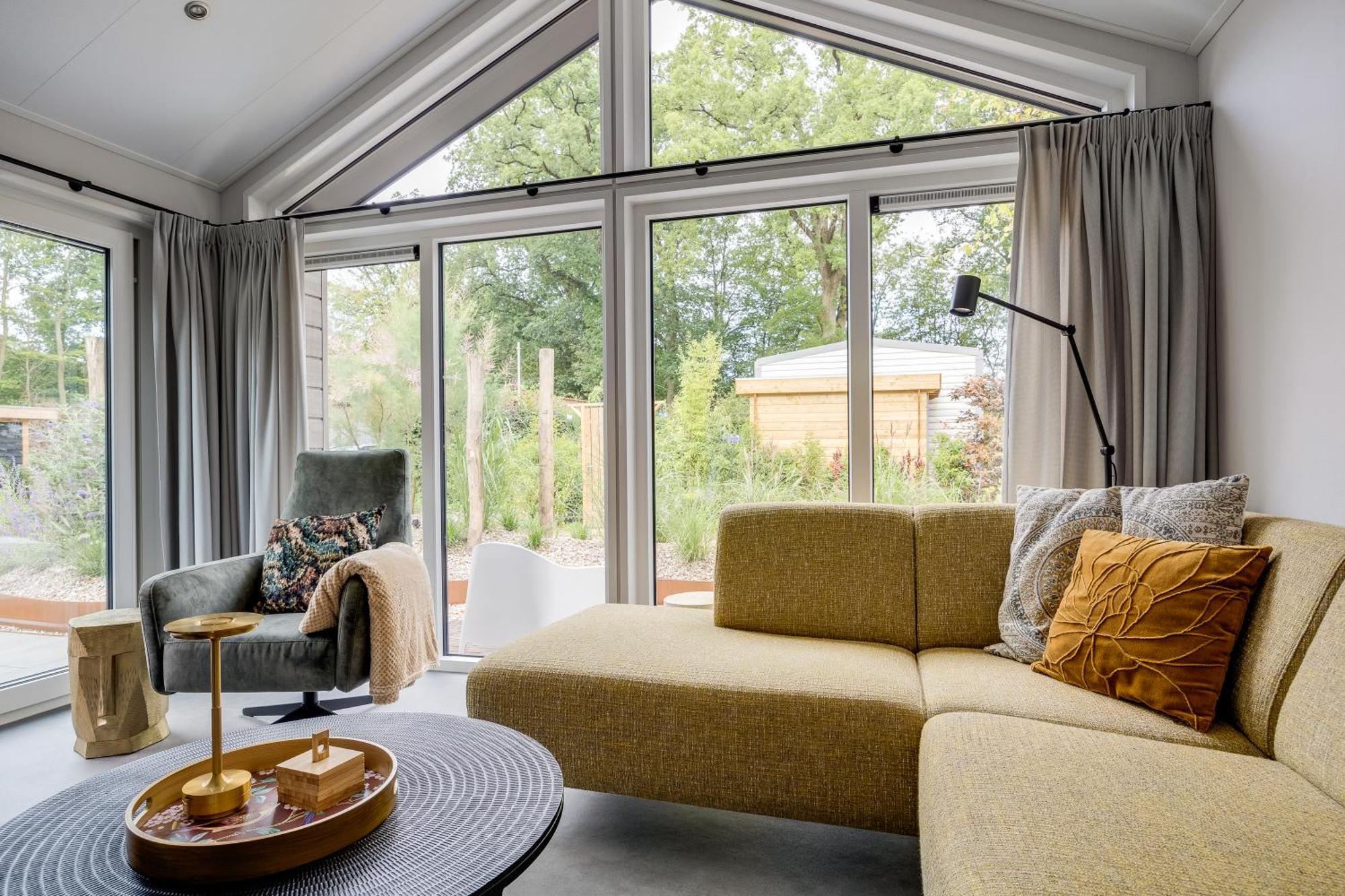 Modern Ingericht Chalet Op Groen Park Op De Veluwe 伊皮 外观 照片