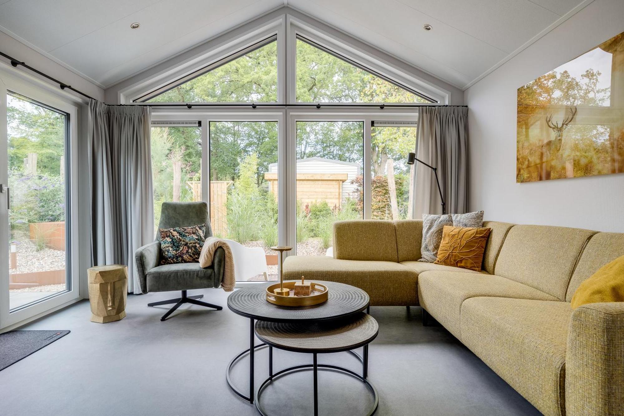 Modern Ingericht Chalet Op Groen Park Op De Veluwe 伊皮 外观 照片