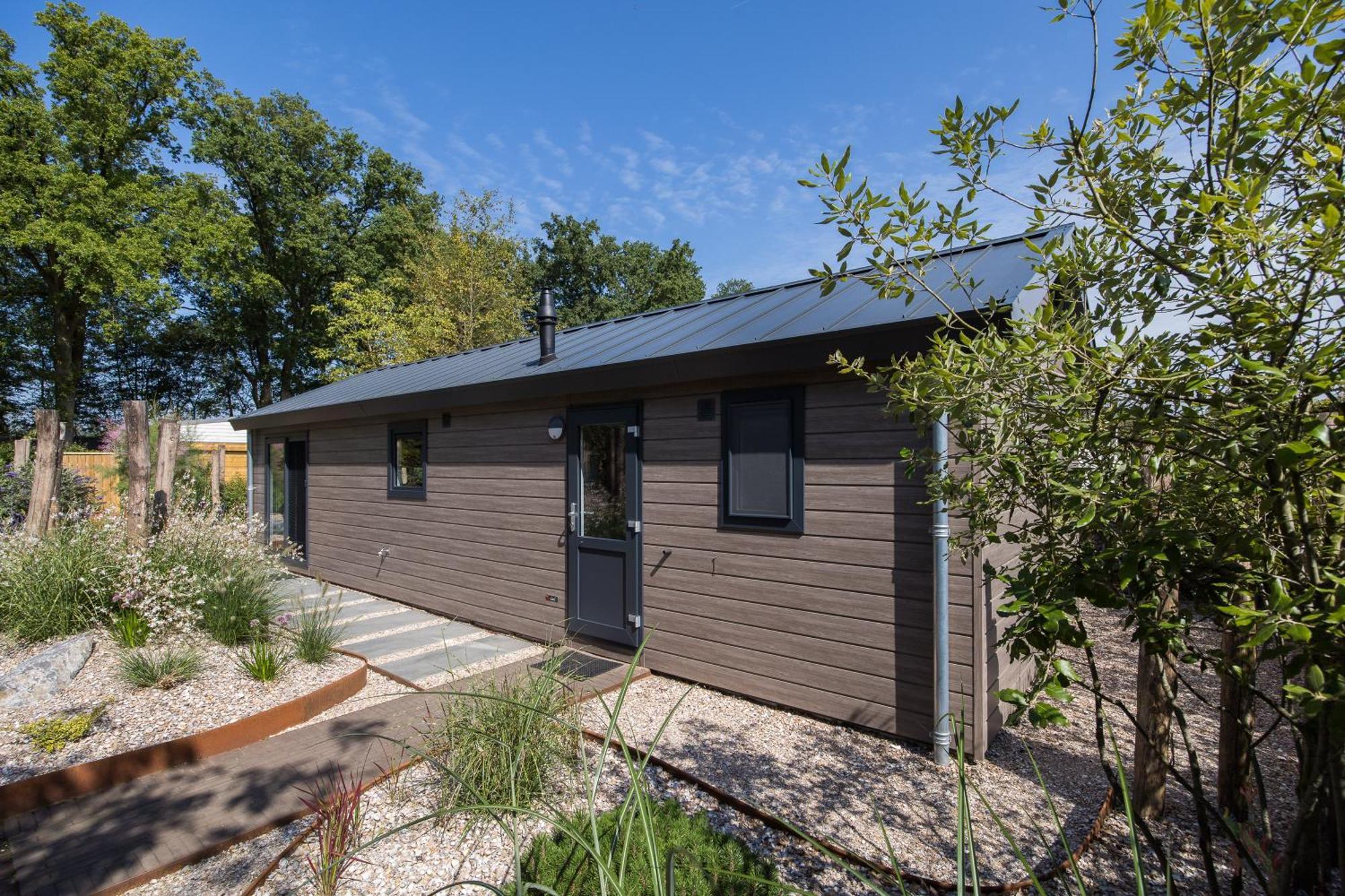Modern Ingericht Chalet Op Groen Park Op De Veluwe 伊皮 外观 照片